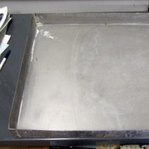 Cuvette inox développement de plaques offset